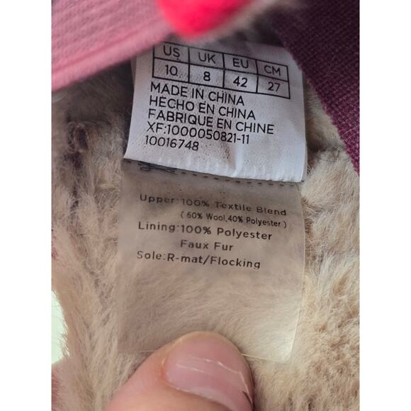 TOMS Plaid Red Fleece Lined Slip On Shoes Women’s 10 CloudBound Cozy Flats - Picture 8 of 8